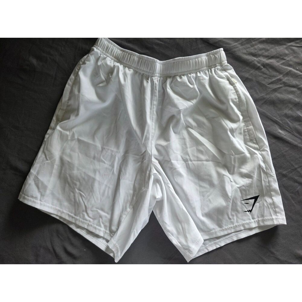 Gymshark White Athletic Gym Training Shorts Women's Size Small NWOT